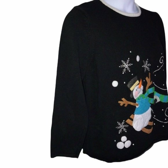Tiara International Vintage Snowman Sweater XL - Picture 4 of 7